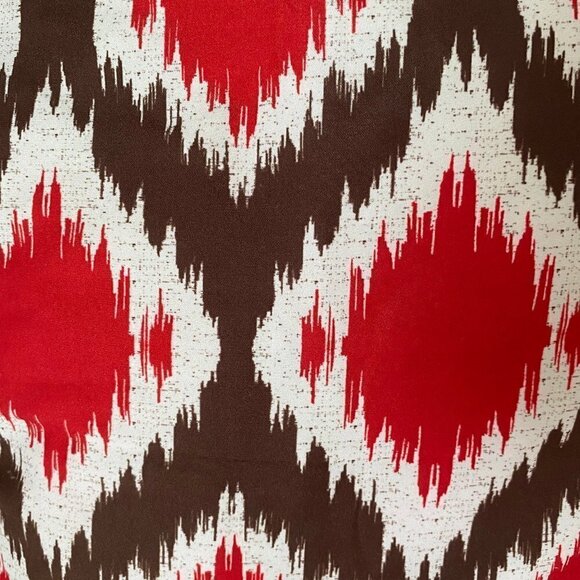 Phantoscope 2 Piece Red & Brown and White Graphic Accent Pillow Case Set - Picture 7 of 7